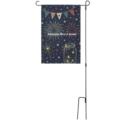 Outdoor Decorative Garden Flag - Navy Front View | Our Phoenix Rise