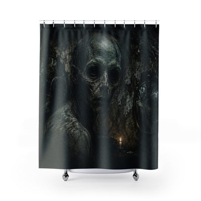 Creepy Skull Monster Shower Curtain | Horror Bathroom Decor