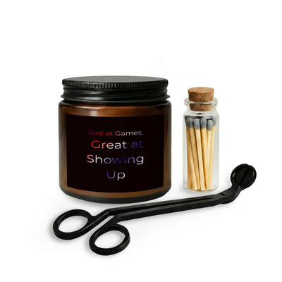 Great at Showing Up candle set | matches and wick trimmer