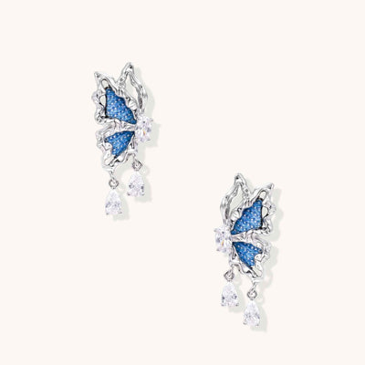 Denim Dreams Butterfly Earrings