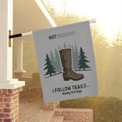 Funny Garden Banner - 'Not Bigfoot...' - Outdoor Decor - Iron Phoenix GHG