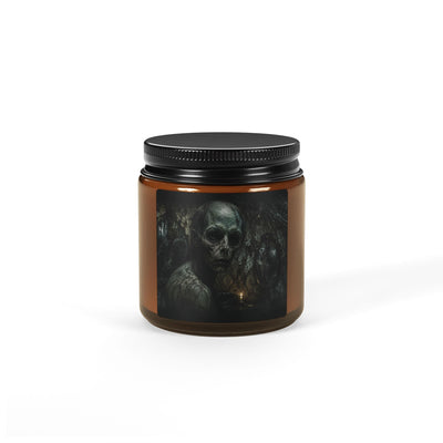 Skull Forest Illustration Candle