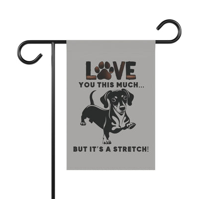 Dachshund Garden Banner - Adorable Dog Design Outdoor Decor - Iron Phoenix GHG