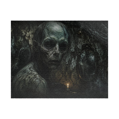 Skull Candlelight Horror Puzzle — Gothic Jigsaw for Adults (110–1014 pcs)