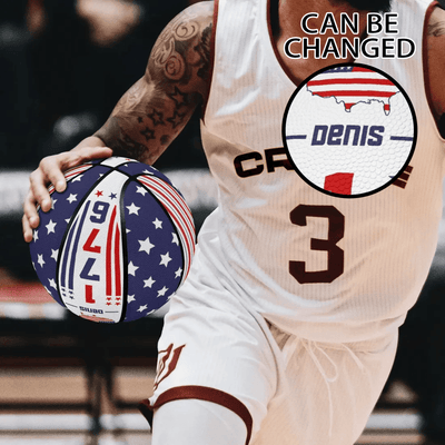 American Flag Basketball - Full view stars and stripes design | Our Phoenix Rise