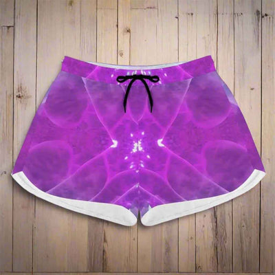 Purple Gem Kaleidoscope Athletic Shorts Main Perspective | Our Phoenix Rise
