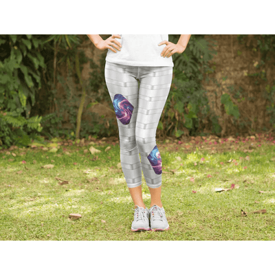 Galaxy Leggings with Heart Patches Primary View | Our Phoenix Rise