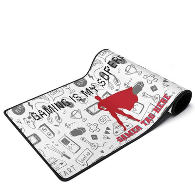 Gaming Superpower Desk Mat | Superhero Slogan Mouse Pad - Iron Phoenix GHG