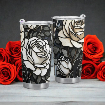 "Gothic Rose" Tumbler by Shadowseeker | Iron Phoenix GHG - Iron Phoenix GHG