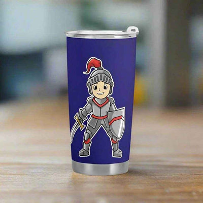 Customizable Knight Travel Mug (20oz) Main Perspective | Our Phoenix Rise