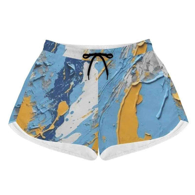 Paint Splatter Athletic Shorts - full front view | Our Phoenix Rise