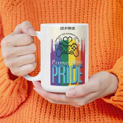 Gamer Pride Mug | Level Up Your Love Gaming Coffee Cup