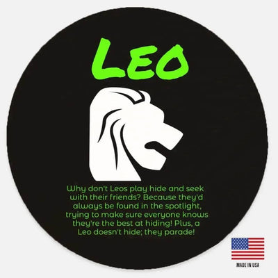 Leo Zodiac Wood Sign Funny Astrology Home Decor Gift Main Perspective | Our Phoenix Rise