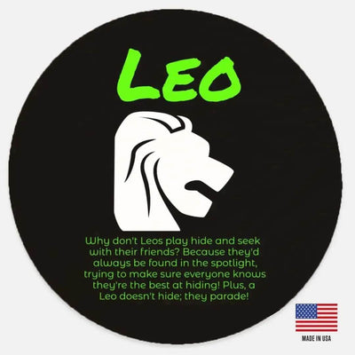 Leo Zodiac Wood Sign | Funny Astrology Home Decor Gift - Iron Phoenix GHG