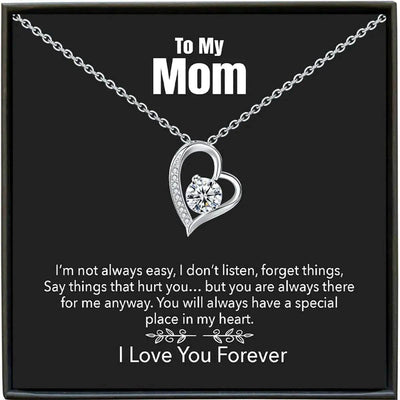 Personalized Heart Necklace - in gift box with 'To My Mom' message card | Our Phoenix Rise