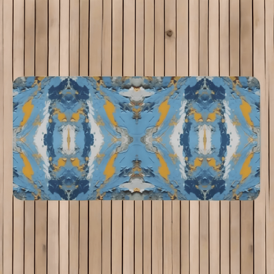 Vibrant Abstract Beach Towel - full view folded | Our Phoenix Rise