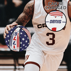 American Flag Basketball personalized