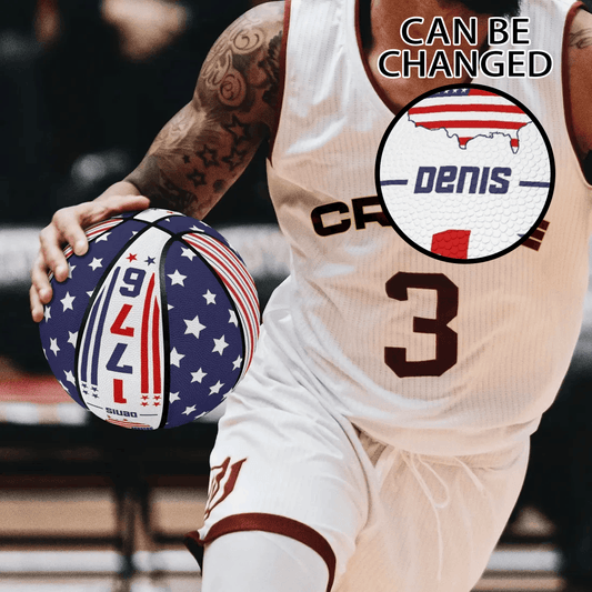 American Flag Basketball personalized