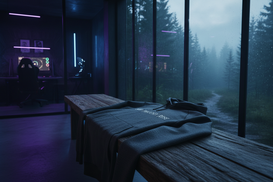 Hoodie on a bench in a sunporch
