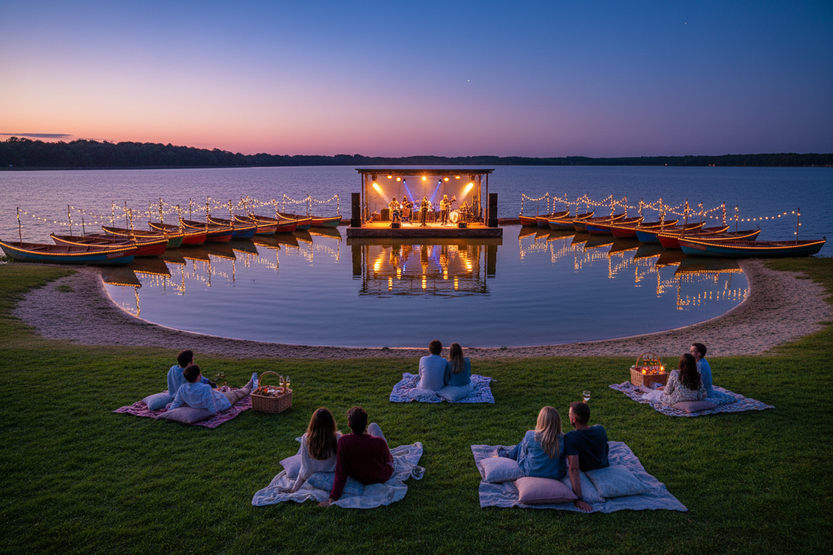 Lantern Picnic by the Lake