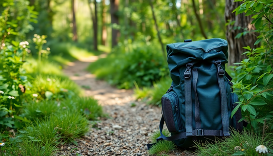 Backpack blue hiking