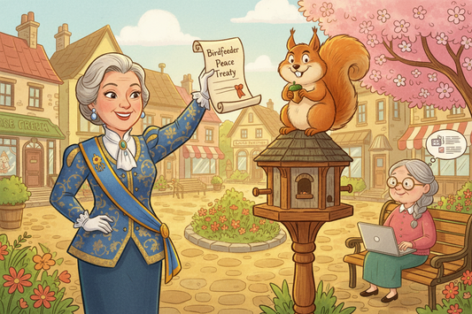 Mayor Evelyn and the Birdfeeder Peace Treaty
