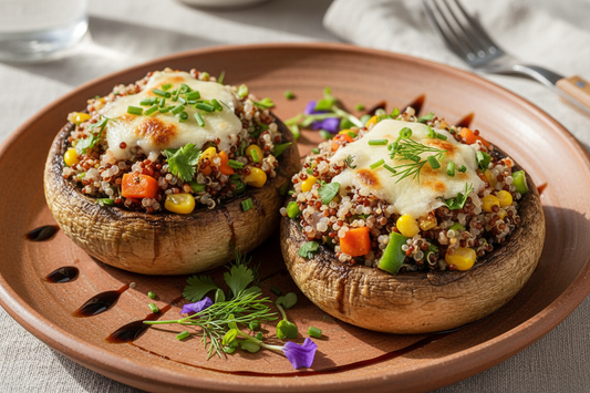Quinoa-Stuffed Portobello Mushrooms
