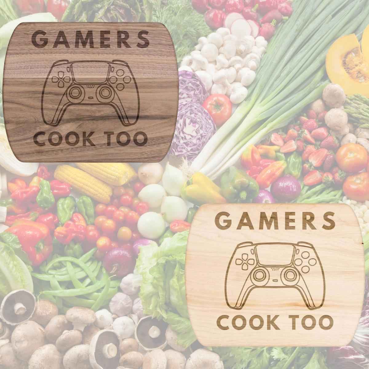 Gamer Controller Cutting Board Hardwood