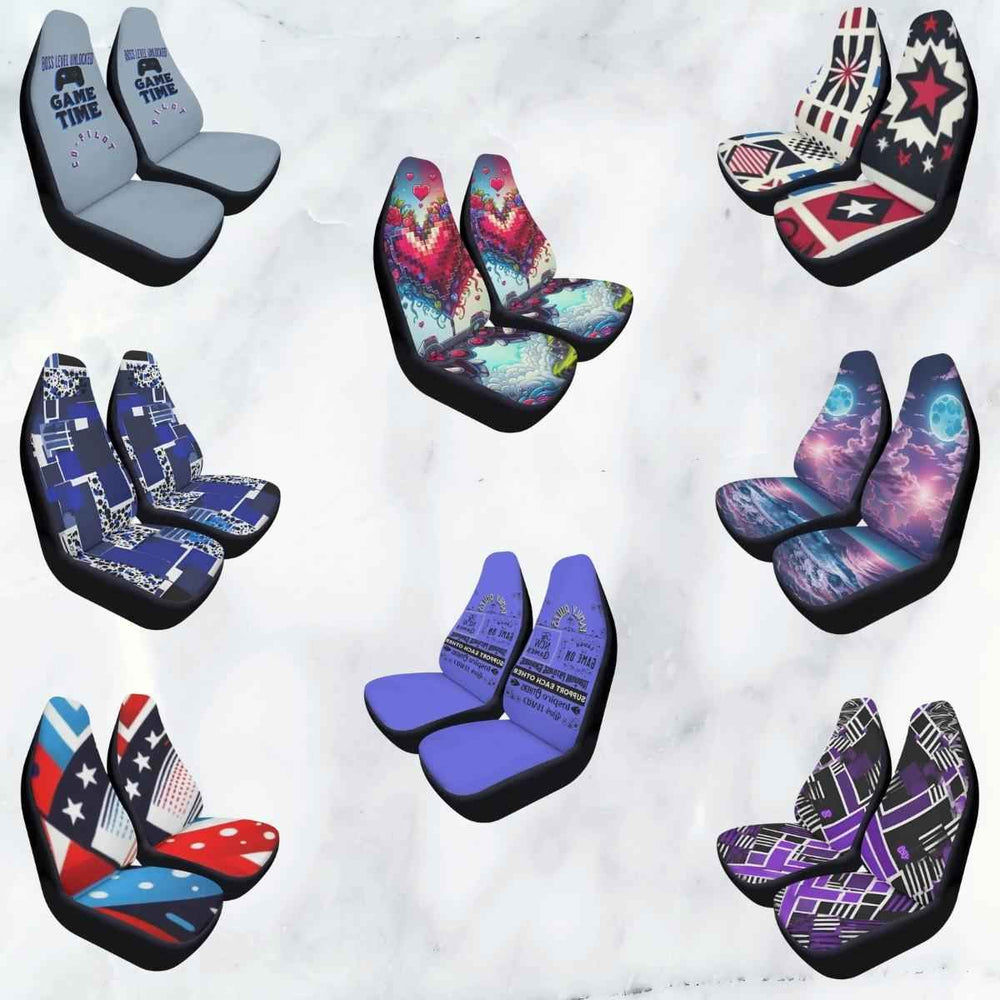 "Shadowseeker" Art Car Seat Covers | Iron Phoenix GHG