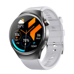 F600 Blood Glucose Smartwatch - Gray Glue band, angled view | Our Phoenix Rise