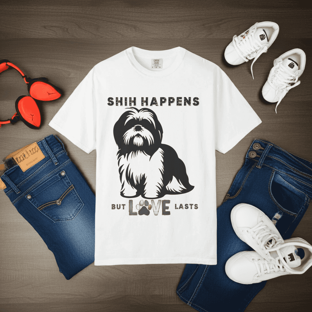 Shih Tzu T-shirt - Funny Eco-Friendly Gaming and Comfort Tee