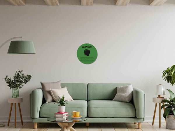 Gemini Zodiac Wood Sign | Funny Astrology Home Decor Gift