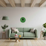 Funny Gemini Wall Art Sign - Front view on green geometric background | Our Phoenix Rise