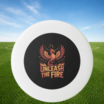 Phoenix Unleash The Fire Flying Disc - Top view on grass | Our Phoenix Rise