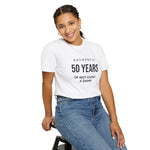 50 Years of Not Giving a Damn T-Shirt — Funny 50th Birthday Tee