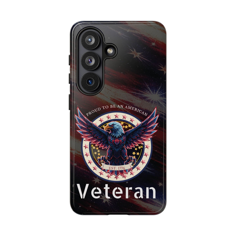 Patriotic Eagle Phone Case – "Proud to Be an American" Military USA Cover