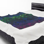 Pixelated Mountain Throw Blanket | Cozy Gamer Decor