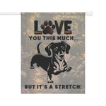 Dachshund Garden Banner | Dog Lover's Decor, Pet Memorial, Yard Sign, Outdoor Flag, Unique Home Gift