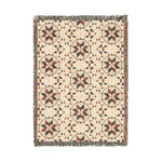Patchwork Star quilt pattern Woven Blanket | farmhouse boho throw