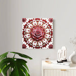 Elegant Rose Acrylic Wall Art Panels - Beautiful Home Decor - Iron Phoenix GHG