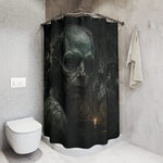 Creepy Skull Monster Shower Curtain | Horror Bathroom Decor