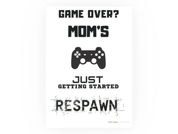 Gaming Mom Poster - Fun Wall Art for Gamers, Motivational Decor - Iron Phoenix GHG