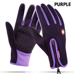 Winter Gloves Touch Screen Riding Motorcycle Sliding Waterproof Sports Gloves With Fleece - Iron Phoenix GHG