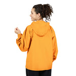 Packable Anorak Jacket — Lightweight Orange Windbreaker with Stag Emblem