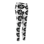 Black Star Emblem All-Over Print Women's Leggings