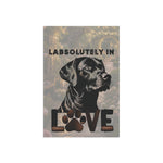 Labsolutely in Love Labrador Garden Flag | House Banner, Dog Paw Decor