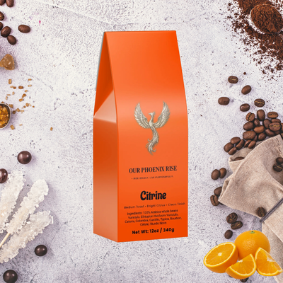 Citrus Drift Medium Roast Whole Bean Coffee - 12oz Bag Front View | Our Phoenix Rise