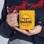 Personalized Sunshine Mug - Brighten Your Day, Custom Name Coffee Mug - Iron Phoenix GHG