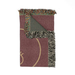 Oversized Heart Woven Blanket | Cozy Throw, Fringe Edge, Minimal Heart Design
