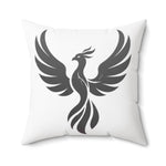 Phoenix Silhouette Pillow | Square Polyester Throw Pillow